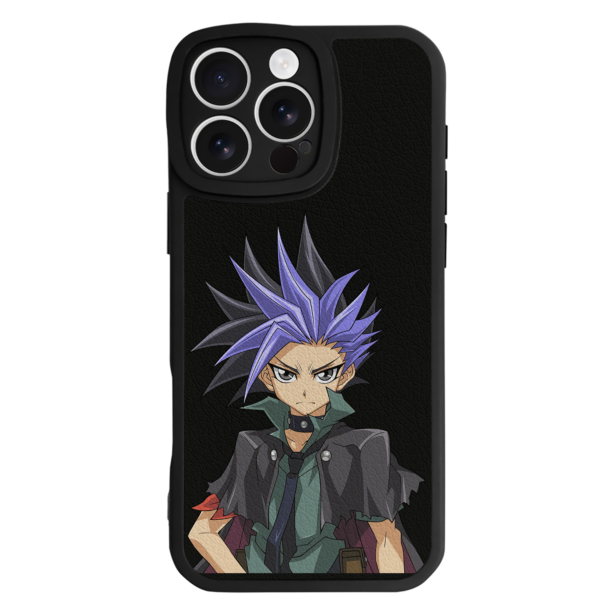 （画像用） 遊☆戯☆王 Yu-Gi-Oh! 【iPhone 16シリーズ対応】シリコンスマホケース（レザー調） 材質：シリコン